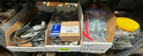 ASSORTED ELECTRICAL WIRE AND STRAPS