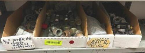 ASSORTED COUPLINGS, CLAMPS AND CLIPS