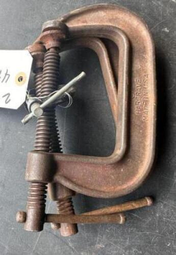 (2)- "C" CLAMPS