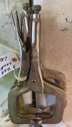 (3)- LOCKING VISE GRIPS