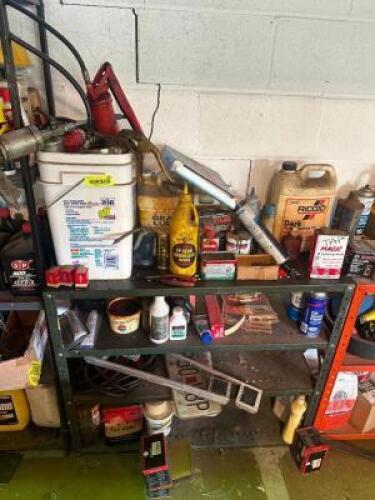 METAL SHELF AND CONTENTS - MISC. PARTS, TOOLING, AND HARDWARE