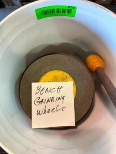 ASSORTED BENCH GRIDNING WHEELS