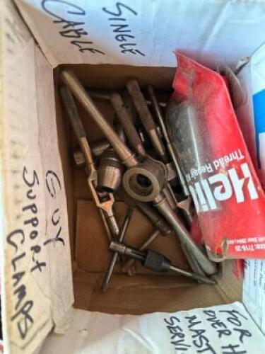 ASSORTED TAPE AND DIE HANDLES