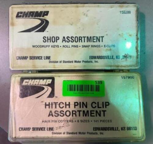(2)- CONTAINERS OF ASSORTED HARDWARE