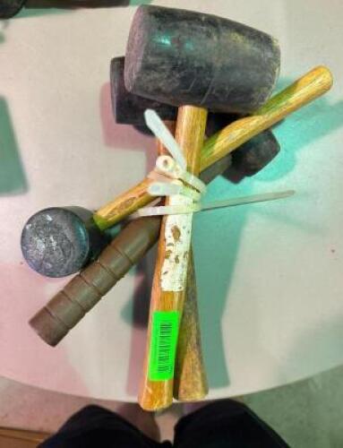 (4)- RUBBER MALLETS