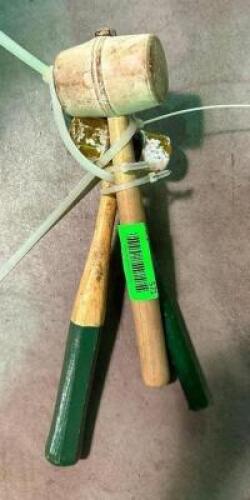 (2)- RUBBER MALLETS