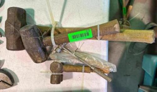 (4)- ASSORTED TYPES OF HAMMERS
