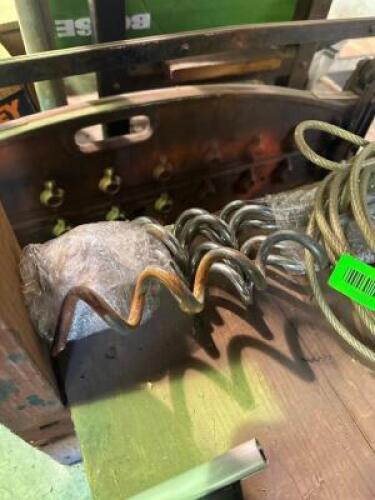 ASSORTED GROUND SCREW ANCHORS WITH CORDS