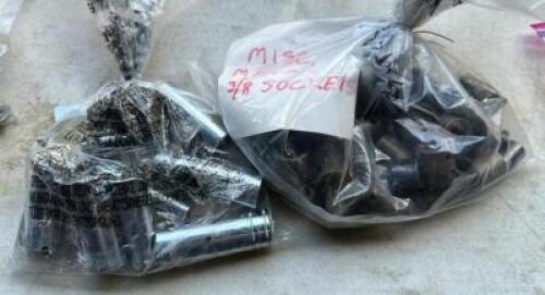 (2)- BAGS OF 3/8" METRIC SOCKETS