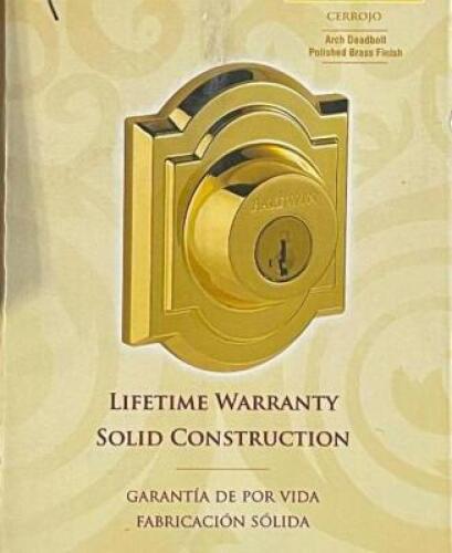 BALDWIN PRESTIGE SERIES GOLD DEADBOLT