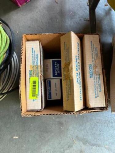 LARGE BOX OF ASSORTED STAPLERS
