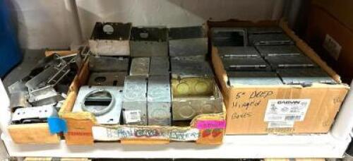 ASSORTED HINGED ELECTRICAL BOXES