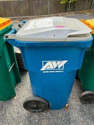 TRASH CAN WITH ASSORTED WIRING