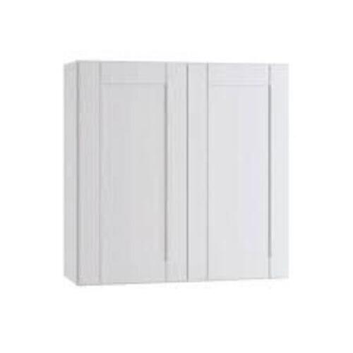 CONTRACTOR EXPRESS CABINETS 24 in. x 30 in. x 12 in. Vesper White Shaker Assembled Plywood Wall Kitchen Cabinet with Soft Close