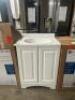 24 in. W x 36 in. H x 19 in. D Bath Vanity in White with Vanity Top in White and White Basin - 2