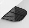 38 in. x 58 in. Steel Powder Coated Black, D - Shaped Egress Window Well Cover Semi-Universal Fit