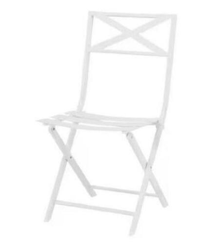 Metal Folding Slat Outdoor Dining Chair