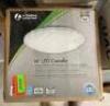 Lithonia Lighting Crenelle 14 in. White LED Round Flushmount