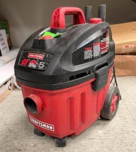 CRAFTSMAN 4 GALLON PORTABLE SHOP VAC (TESTED AND WORKING) - HOSE NOT INCLUDED