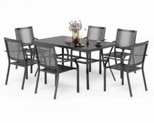 (7) - PC. Patio Table and Chairs Set