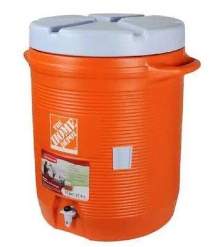 10 Gal Orange Water Cooler