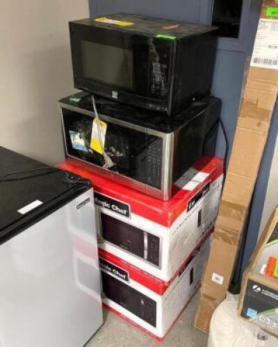 (4 PACK) NOT HEATING PROPERLY COUNTERRTOP MICROWAVES