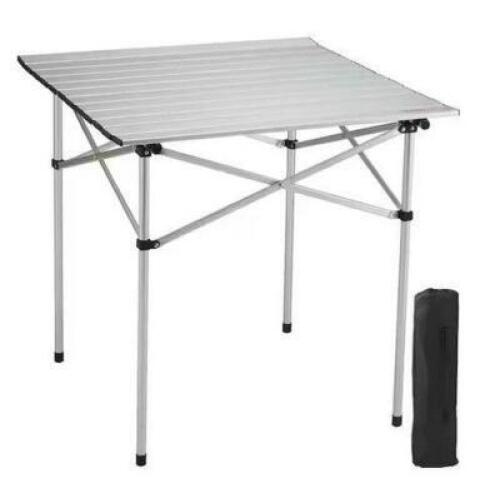 Folding Camping Table 28 x 28 in. Outdoor Portable Side Tables Aluminum Ultra Compact Work Table