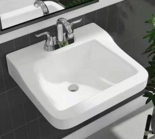 Aragon 19 in. Rectangular Vitreous China Bathroom Sink in White