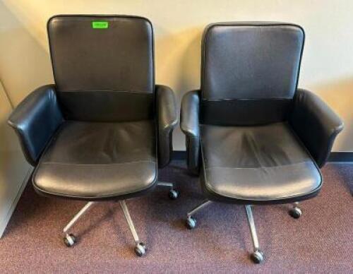 (2) ARMED OFFICE CHAIRS