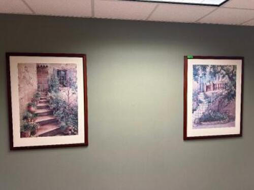 (2) - PC. FRAMED ART SET