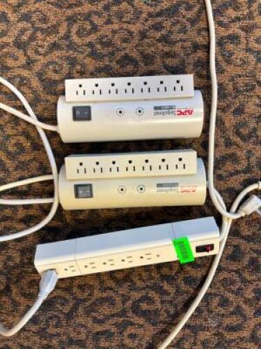 (3)- SURGE PROTECTOR POWER STRIPS