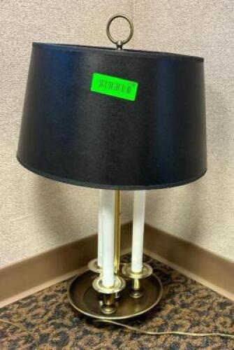 THREE LIGHT TABLETOP LAMP