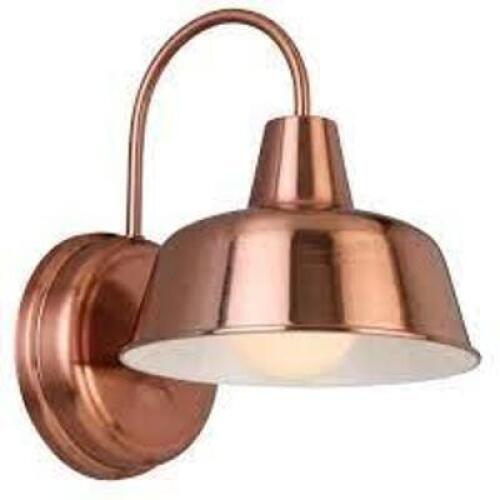 DESIGN HOUSE Mason 1-Light Copper Finish Outdoor Wall Light Sconce
