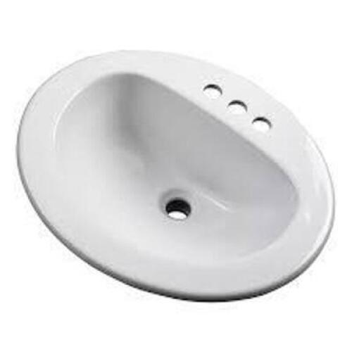 GERBER MAXWELL S-RIM LAV 20"X17"OVAL SINK