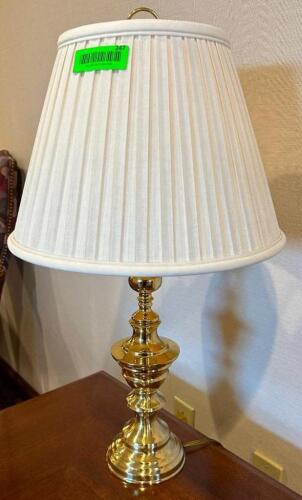 BRASS FINISH TABLETOP LAMP