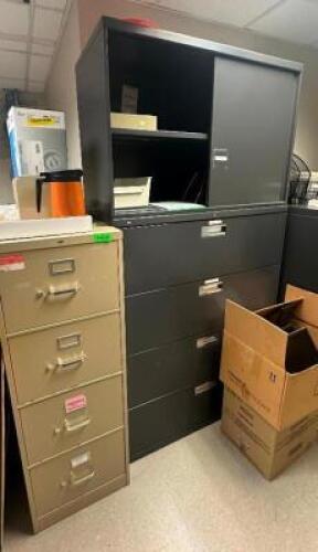 FILE CABINET WITH CONTENTS
