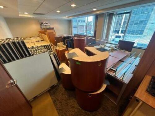 DISSASEMBLED - 18' X 18' / 4 SECTION PARTITION CUBICAL SYSTEM