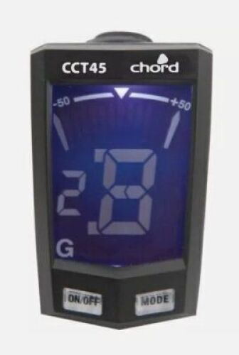 DESCRIPTION: (3) LCD CLIP ON MULTI TUNER BRAND/MODEL: CHORD CCT45 RETAIL$: $49.20 QTY: 3