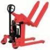 DESCRIPTION: (1) MANUAL HIGH LIFT PALLET JACK BRAND/MODEL: DAYTON #33W285 INFORMATION: 2,200 LB LOAD CAPACITY, 22 IN WD ACROSS FORKS, TILLER, STD FORK