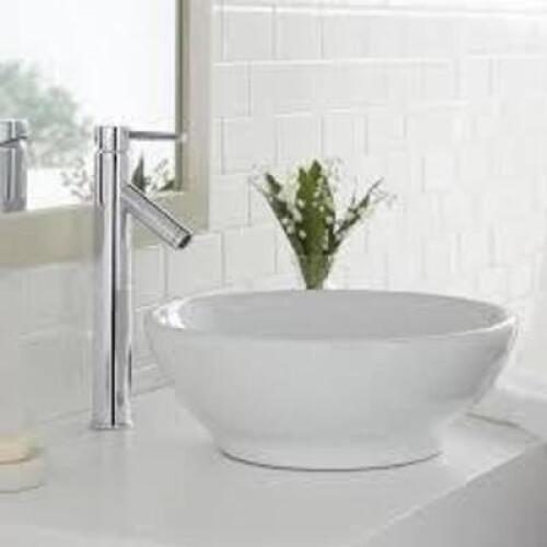 (2) Modern Single Hole Single-Handle Vessel Bathroom Faucet in Chrome with Drain