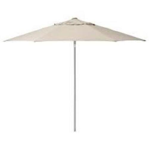 ESSENTIAL GARDENS 6.5 DIAMETER BEIGE PATIO UMBRELLA (UMBRELLA AND TOP POLE ONLY)