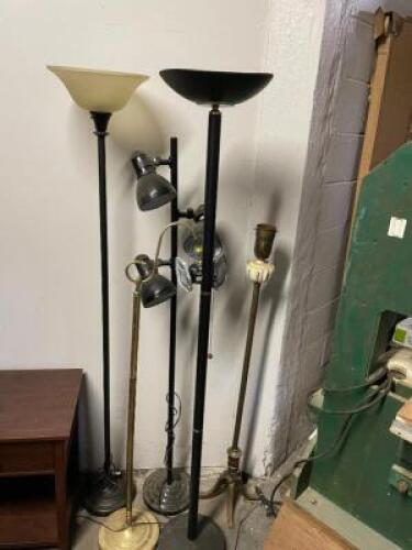 ASSORTED FLOOR LAMPS AS SHOWN