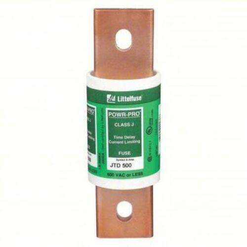 DESCRIPTION: (3) FUSE BRAND/MODEL: LITTLEFUSE #486K01 INFORMATION: 500 A, 600V AC, BLADE BODY, JTD, AJT, JTD, LPJ SIZE: 3-3/4 IN L X 8 IN DIA FUSE SIZ