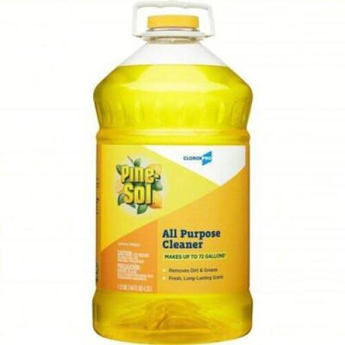 DESCRIPTION: (3) ALL PURPOSE CLEANER BRAND/MODEL: PINE-SOL #22D032 INFORMATION: BOTTLE, READY TO USE, LEMON, ALKALINE SIZE: 144 OZ CONTAINER SIZE RETA