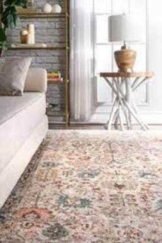 nuLOOM Rose Persian Vintage Area Rug, 5' 3" x 7' 7", Beige