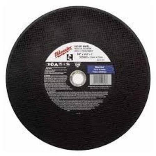 DESCRIPTION: (10) CUT-OFF WHEEL BRAND/MODEL: MILWAUKEE #49-94-1280 SIZE: 12" X 1/8" RETAIL$: $8.49 EA QTY: 10