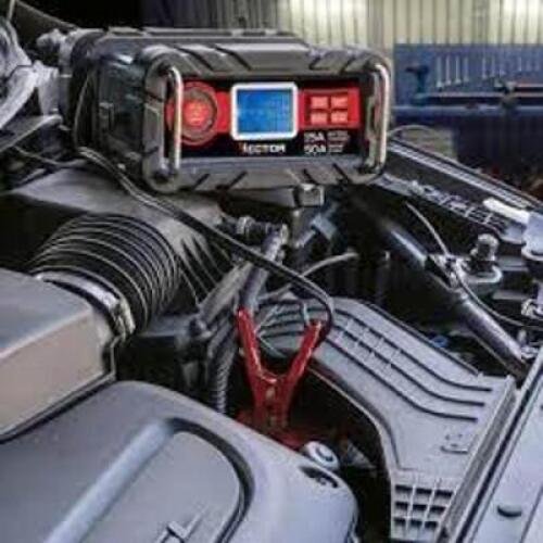 VECTOR 12-Volt Automotive Portable Car Battery Charger with 50 Amp Engine Start and Alternator Check