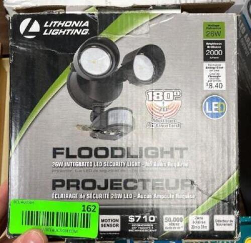LITHONIA LIGHTING 180-Degree Bronze Motion Activated Outdoor Integrated LED Security Flood Light
