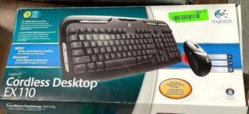 LOGITECH CORDLESS DESKTOP EX110 KEYBOARD (MOUSE NOT INCLUDED)