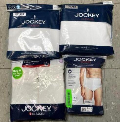 (4 PACK) MENS CREWNECK SHIRTS AND UNDERWEAR (SEE ADDITIONAL PHOTOS FOR SIZES)